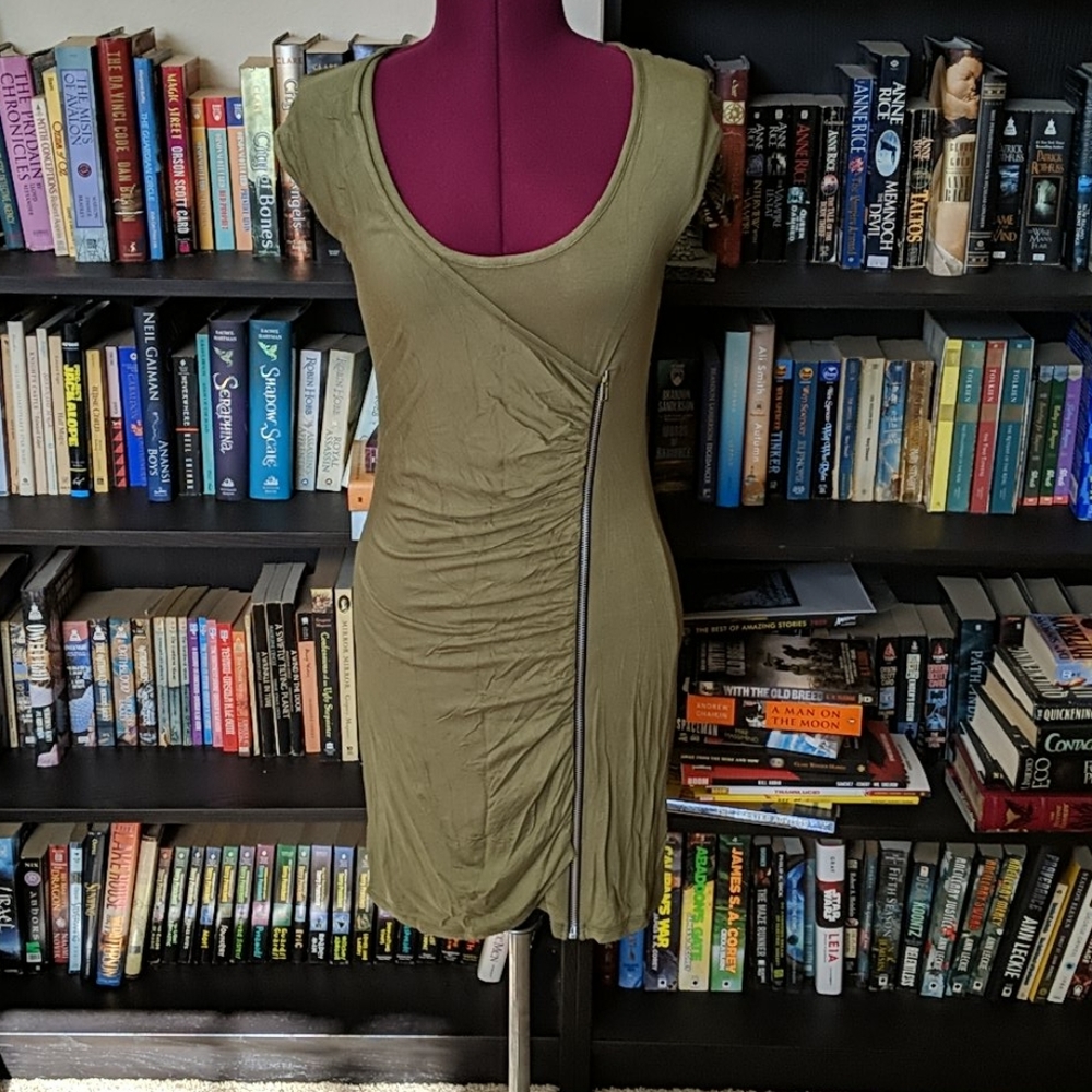 Green Zipper Dress